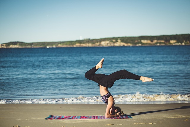 Person doing yoga