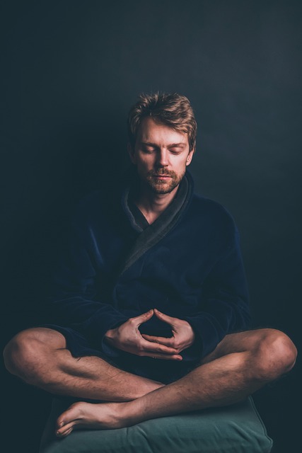 Person meditating